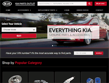 Tablet Screenshot of kiapartsoutlet.com